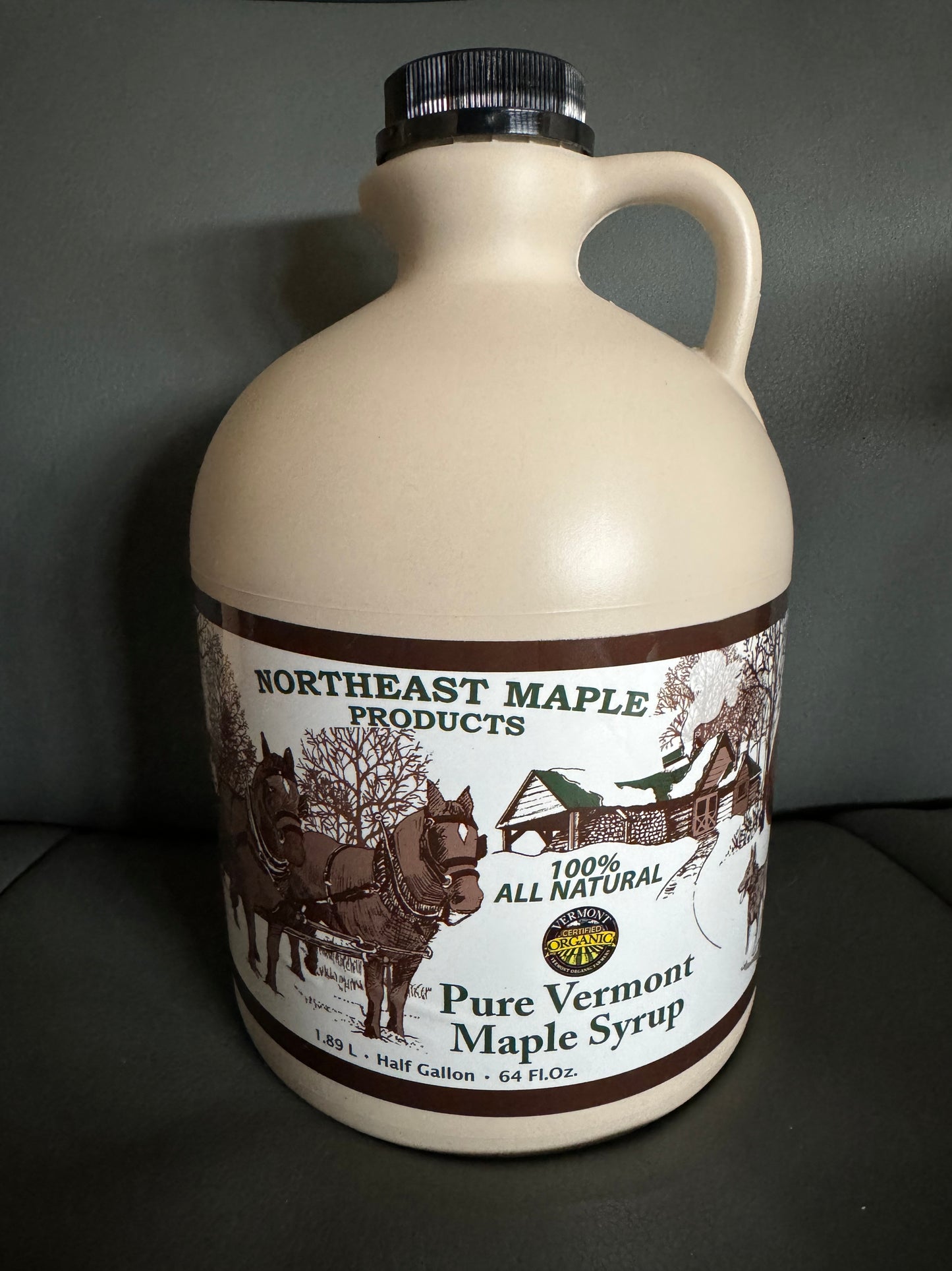 Half Gallon Pure Vermont Maple Syrup