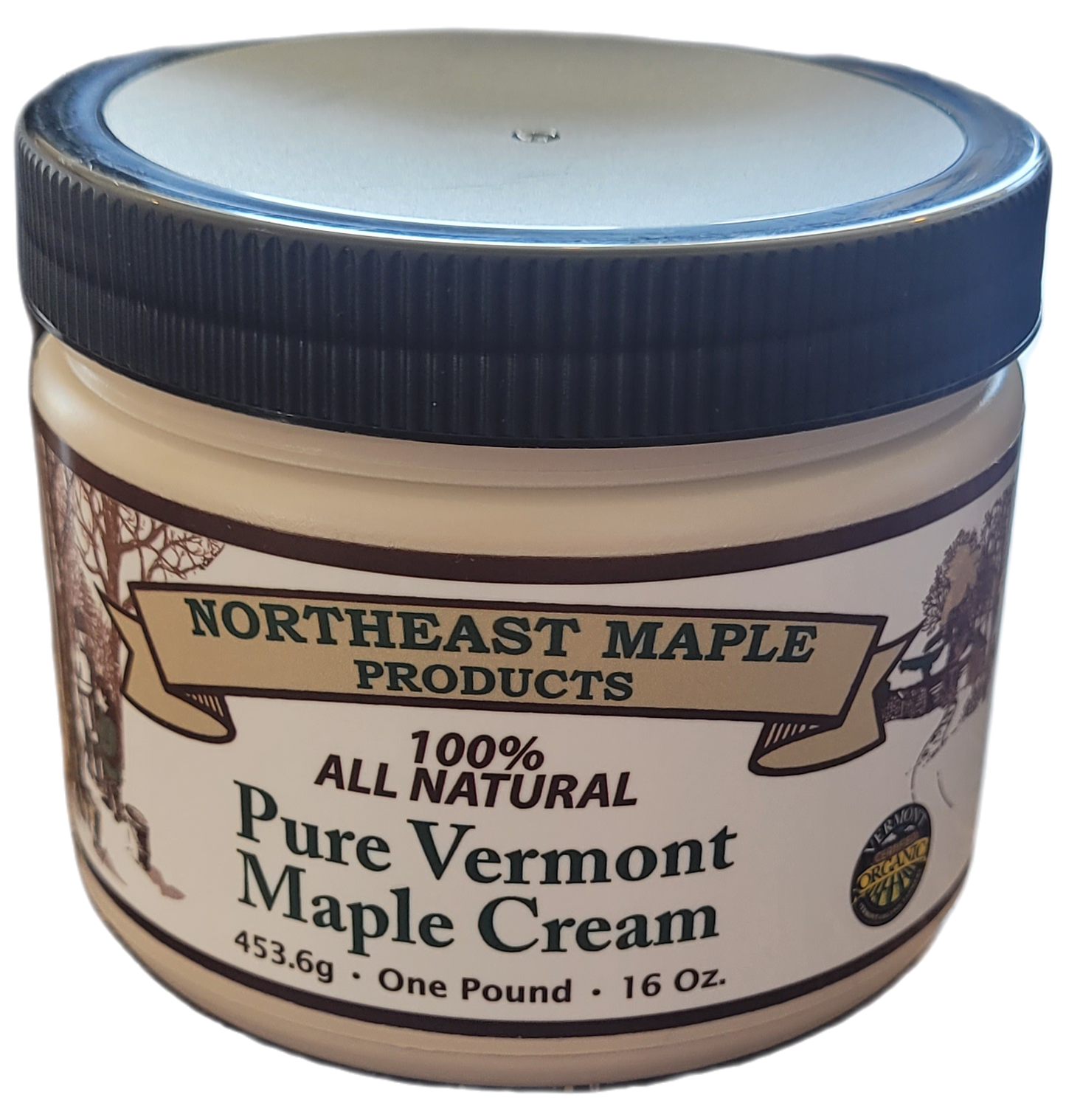 16 Ounce Pure Certified Organic Maple Cream