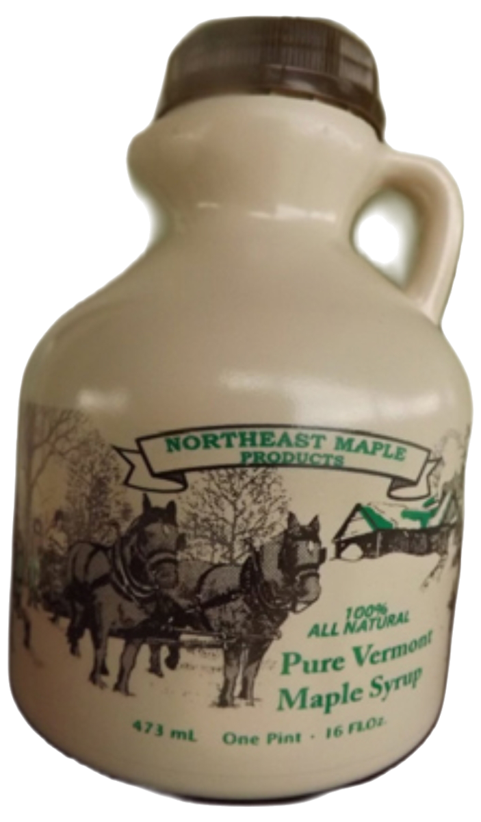 16 oz (1 pint) Certified Organic Pure Vermont Maple Syrup